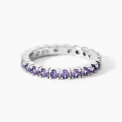 Bague Rio Argent Blanc Oxyde De Zirconium