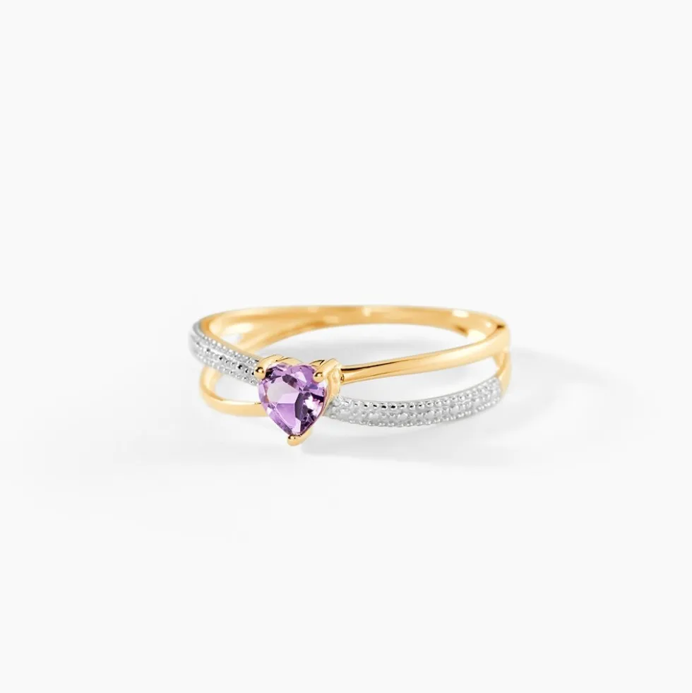 Bague Rory Or Jaune Amethyste