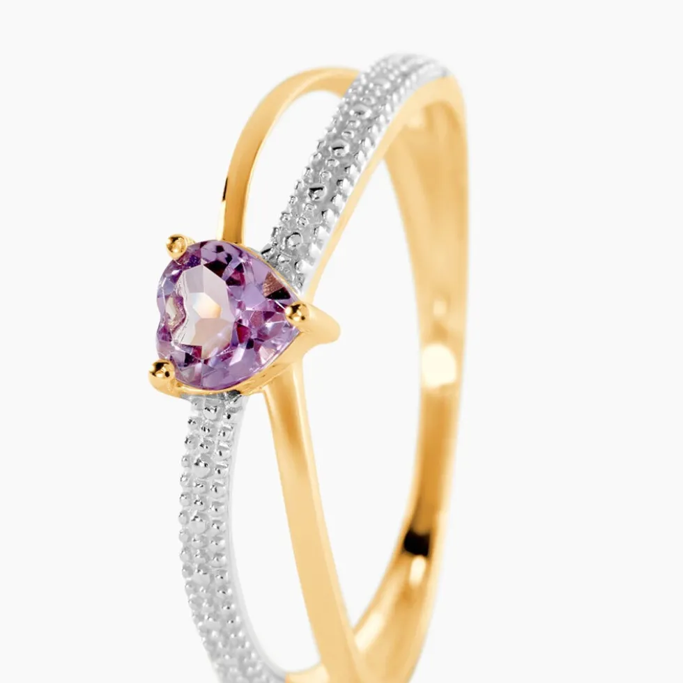 Bague Rory Or Jaune Amethyste