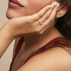 Bague Roseline Or Blanc Diamant