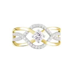 Bague Rozena Or Jaune Oxyde De Zirconium