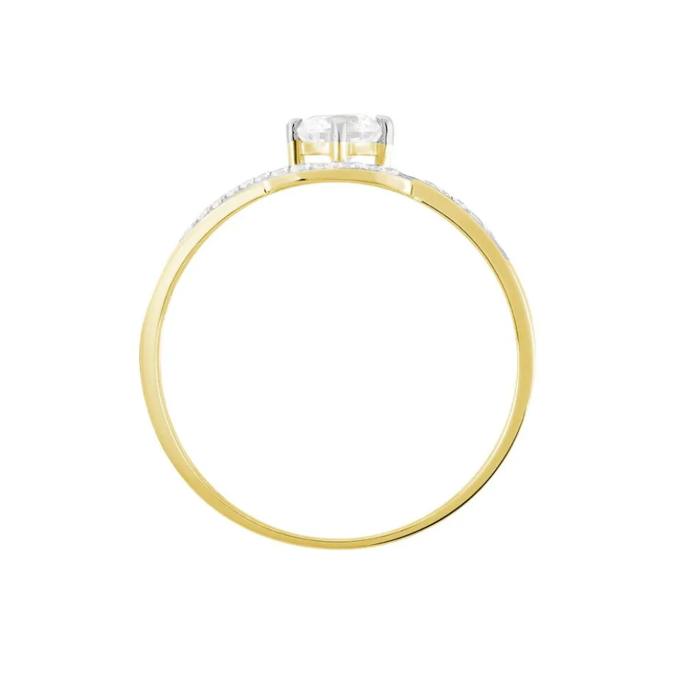 Bague Rozena Or Jaune Oxyde De Zirconium