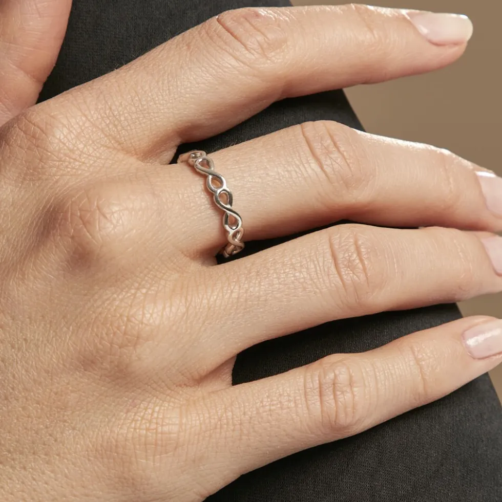 Bague Salma Argent Blanc