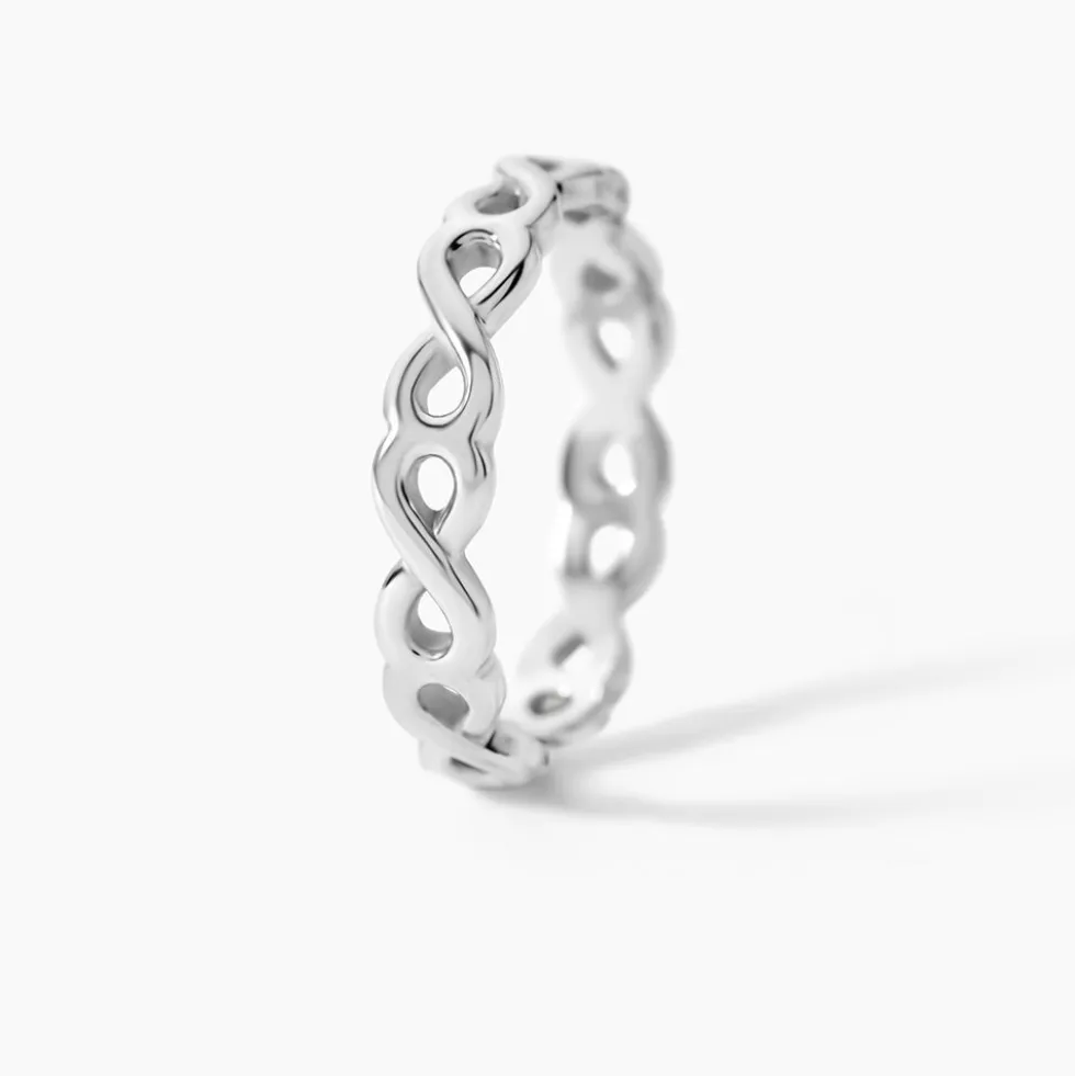 Bague Salma Argent Blanc