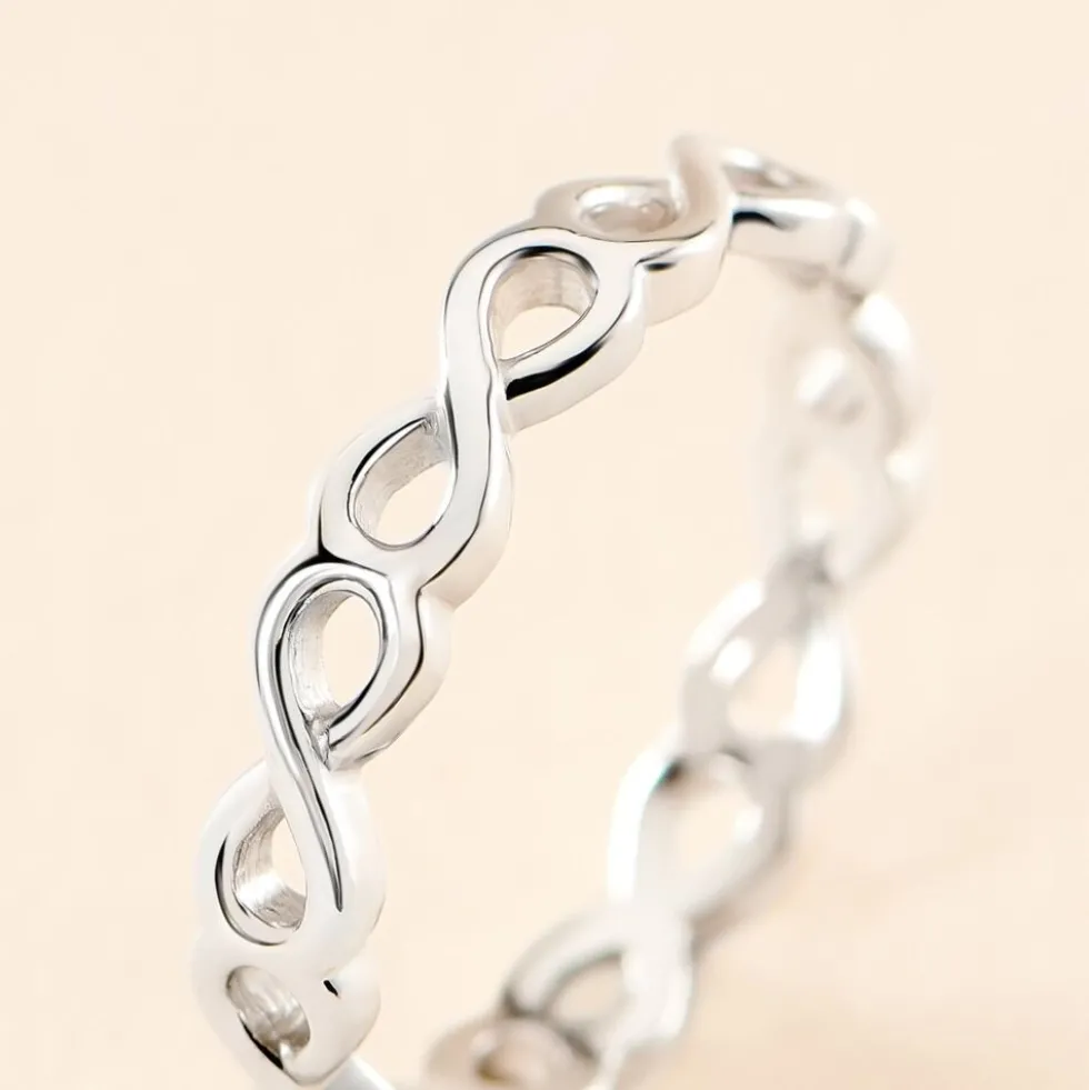 Bague Salma Argent Blanc