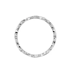 Bague Salma Argent Blanc