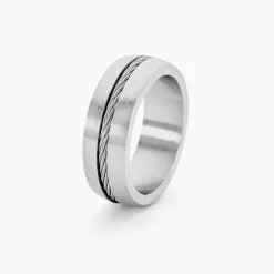 Bague Sam Acier Blanc