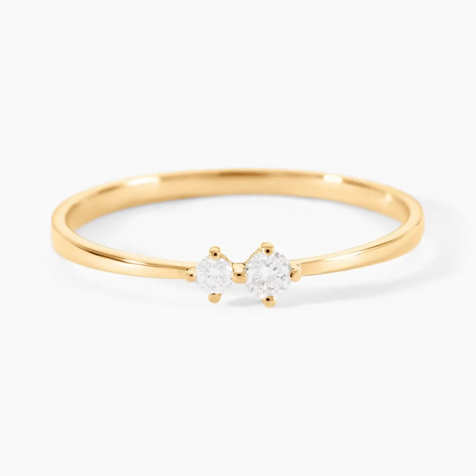 Bague Serenya Or Jaune Diamant Synthétique