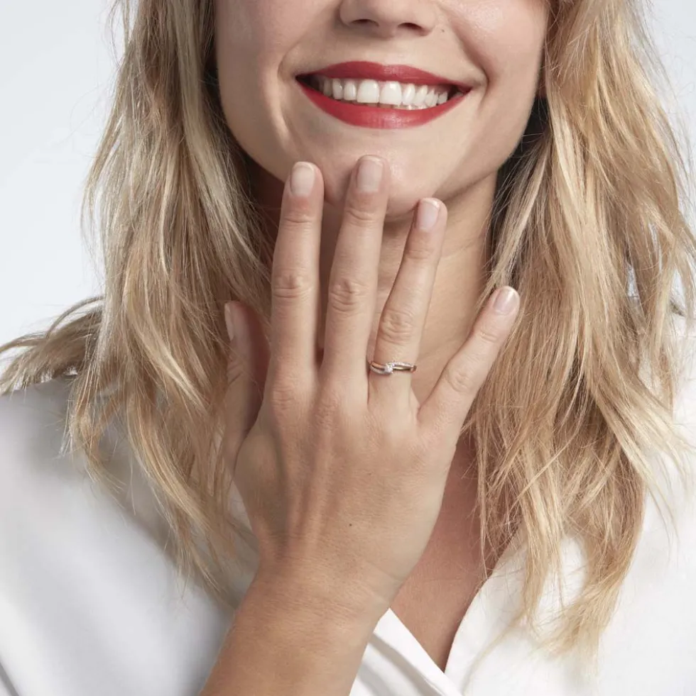 Bague Sillona Or Jaune Diamant