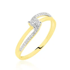 Bague Sillona Or Jaune Diamant