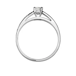 Bague Solitaire Alexandra Or Blanc Diamant