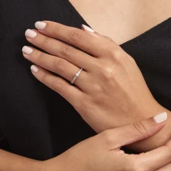 Bague Solitaire Alexandra Or Blanc Diamant