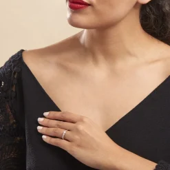 Bague Solitaire Alexandra Or Blanc Diamant