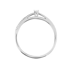 Bague Solitaire Alexandra Or Blanc Diamant