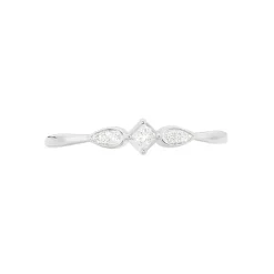 Bague Solitaire Alwyn Or Blanc Diamant