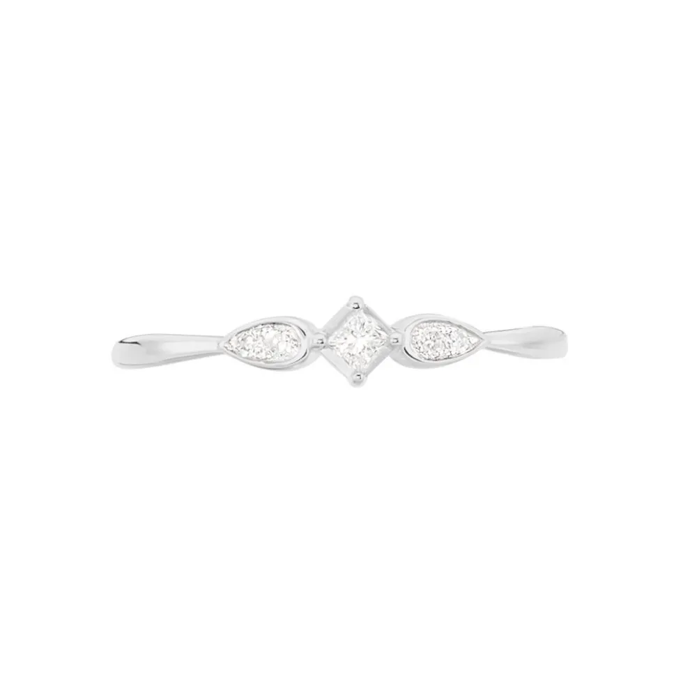Bague Solitaire Alwyn Or Blanc Diamant