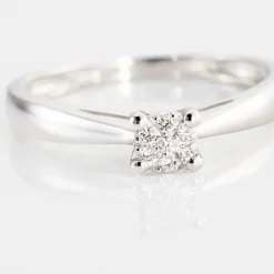 Bague Solitaire Artemis Or Blanc Diamant