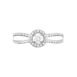 Bague Solitaire Cyranne Or Blanc Diamant