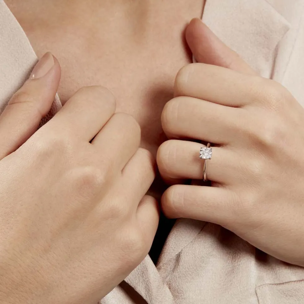 Bague Solitaire Dream Or Blanc Diamant