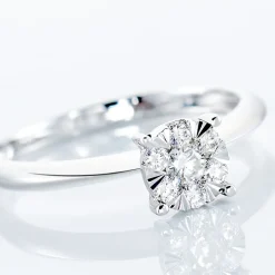 Bague Solitaire Dream Or Blanc Diamant