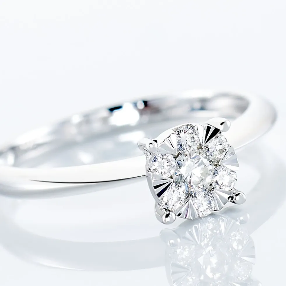 Bague Solitaire Dream Or Blanc Diamant