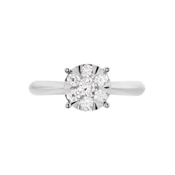 Bague Solitaire Dream Or Blanc Diamant