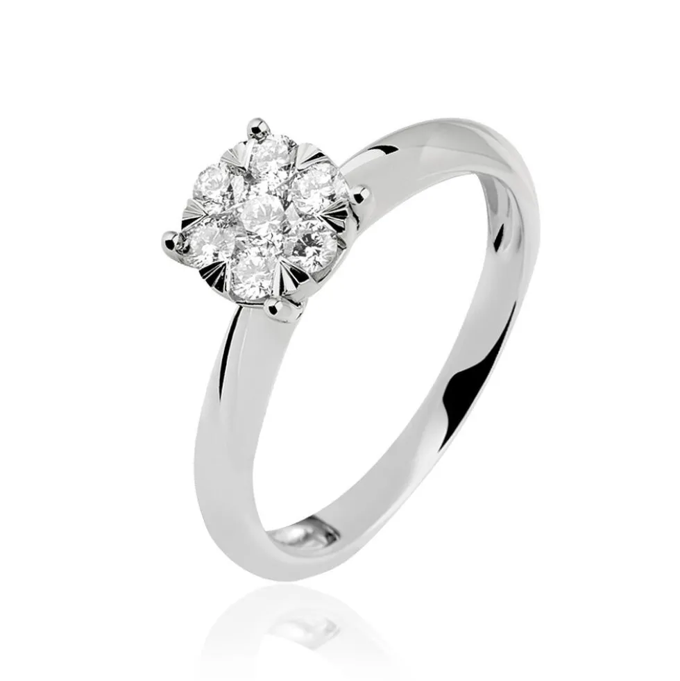 Bague Solitaire Dream Or Blanc Diamant