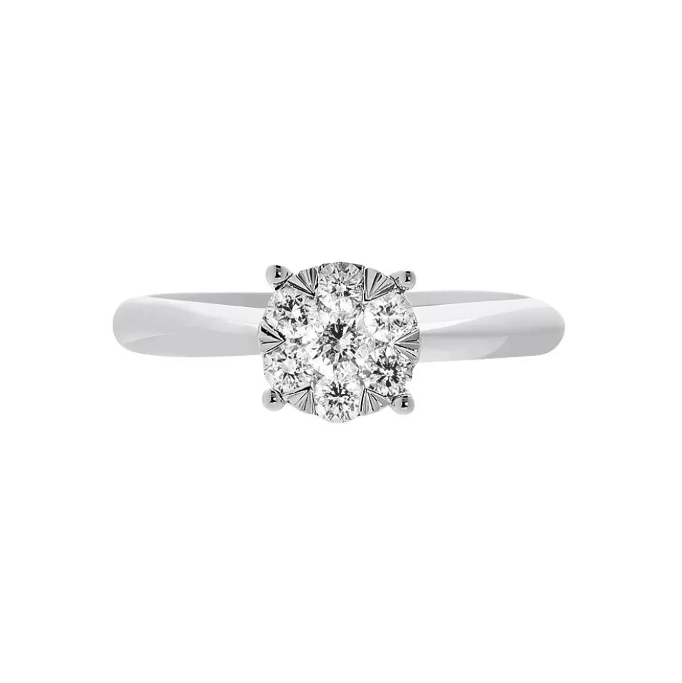 Bague Solitaire Dream Or Blanc Diamant