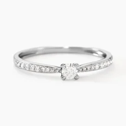 Bague Solitaire Hemera Or Blanc Diamant