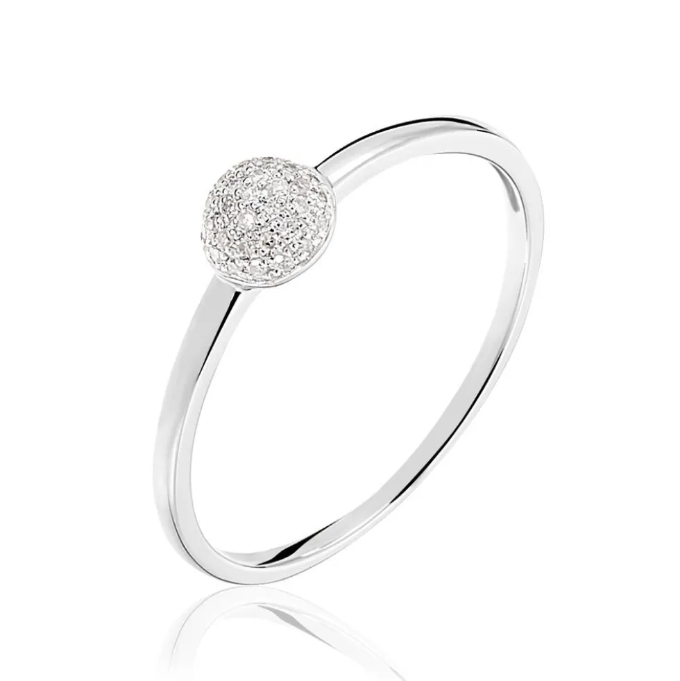 Bague Solitaire Karel Or Blanc Diamant