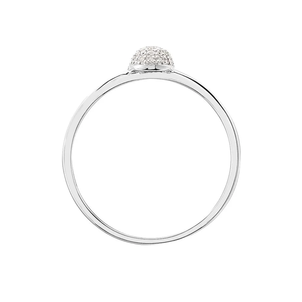 Bague Solitaire Karel Or Blanc Diamant
