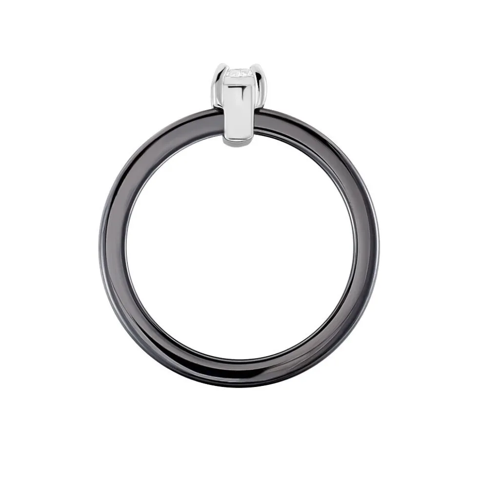 Bague Solitaire Nigelia Argent Blanc Oxyde De Zirconium