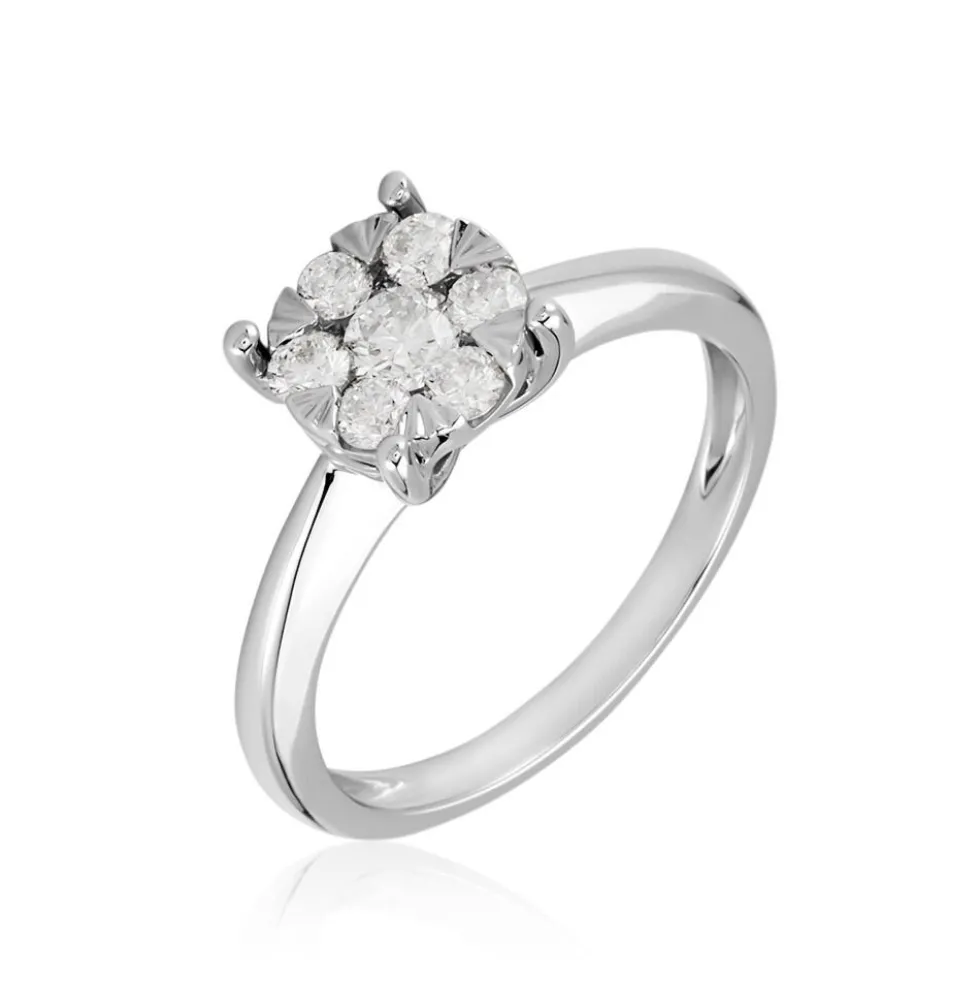 Bague Solitaire Or Blanc Dream Diamants