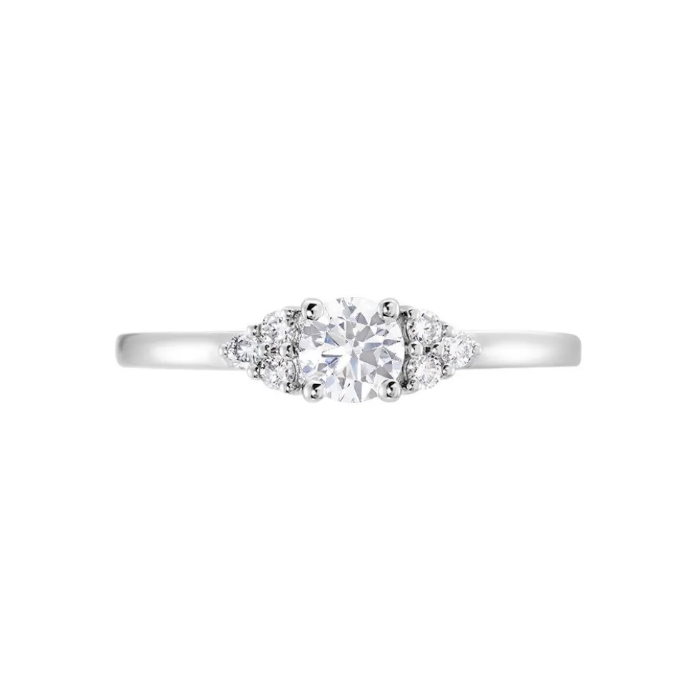 Bague Solitaire Or Blanc Neilina Diamants Synthétiques
