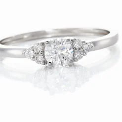 Bague Solitaire Or Blanc Neilina Diamants Synthétiques