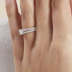 Bague Solitaire Or Blanc Neirin Diamants Synthétiques