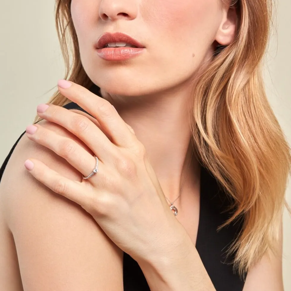 Bague Solitaire Or Blanc Nyala Diamants