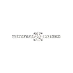 Bague Solitaire Or Blanc Nyala Diamants