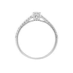 Bague Solitaire Or Blanc Nyala Diamants
