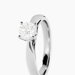Bague Solitaire Platine Blanc Diamant