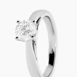 Bague Solitaire Platine Blanc Diamant