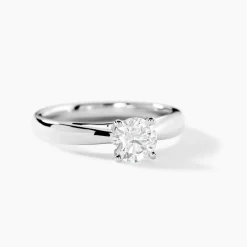 Bague Solitaire Platine Blanc Diamant