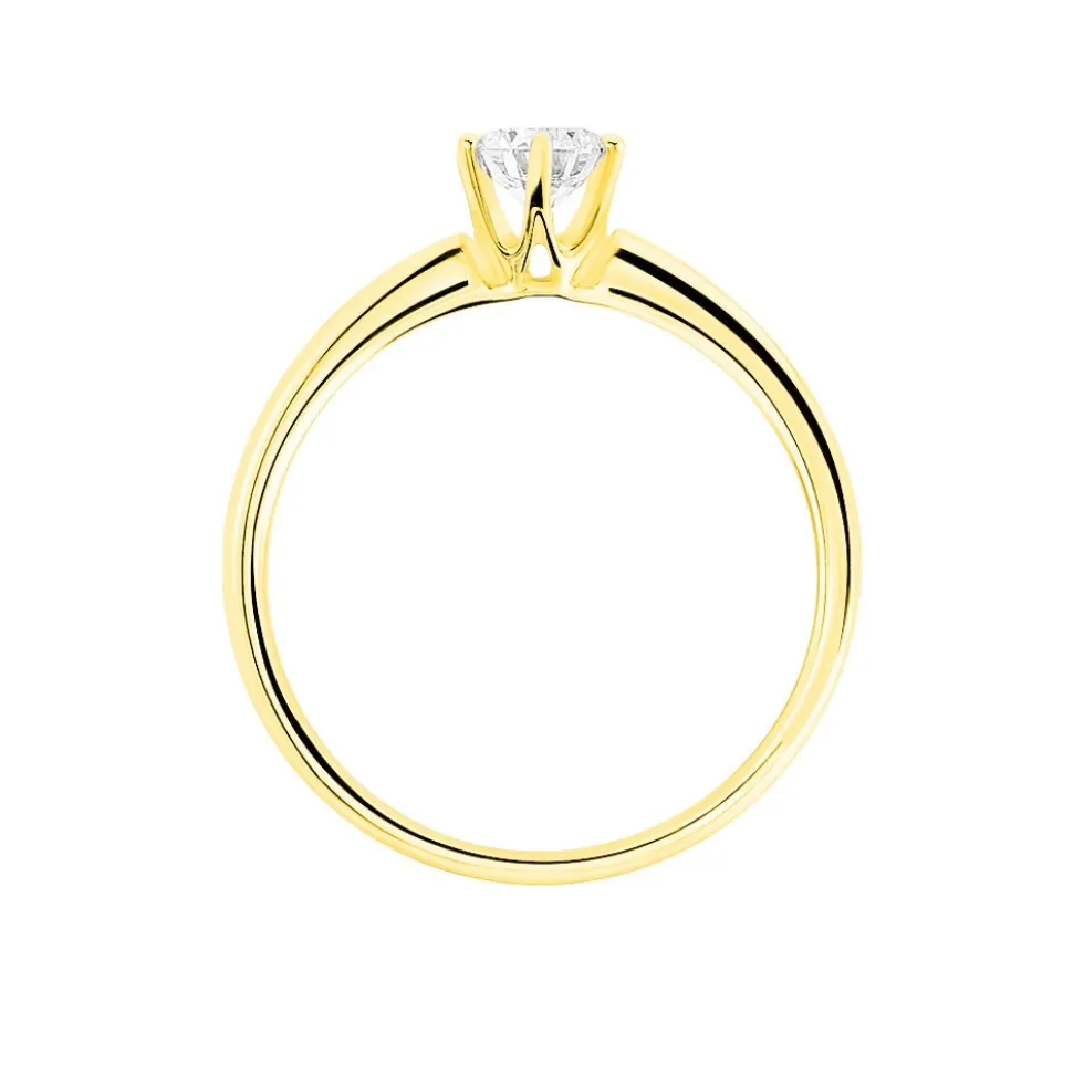 Bague Solitaire Ruken Or Jaune Diamant