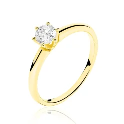 Bague Solitaire Ruken Or Jaune Diamant