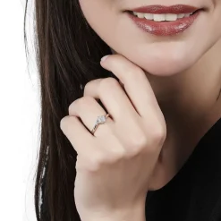 Bague Solitaire Soultana Or Blanc Diamant