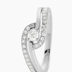 Bague Solitaire Vassilissa Or Blanc Diamant