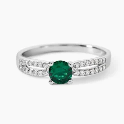 Bague Solitea Argent Blanc Oxyde De Zirconium