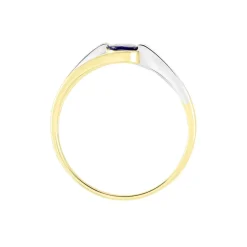 Bague Sylvene Or Bicolore Saphir