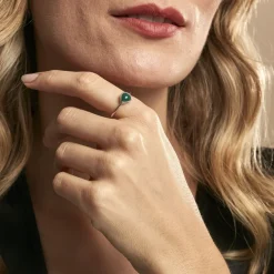 Bague Tao Argent Blanc Onyx