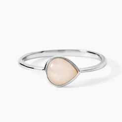 Bague Tao Argent Blanc Quartz